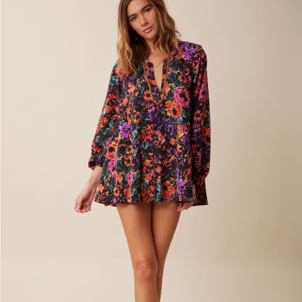 Show Me Your Mumu Jamie Floral Flower Tunic Top